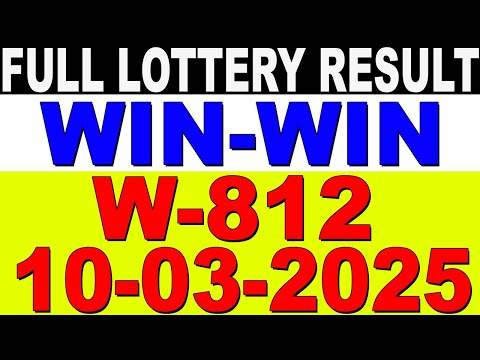 KERALA LOTTERY WIN-WIN W-812 | LIVE LOTTERY RESULT TODAY 10/03/2025 | KERALA LOTTERY LIVE RESULT