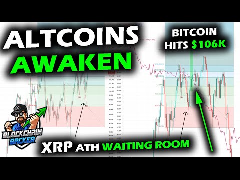 BITCOIN Fires to $106k and Altcoins Take Lead, XRP Price Chart ATH Waiting Room, Gold on Move