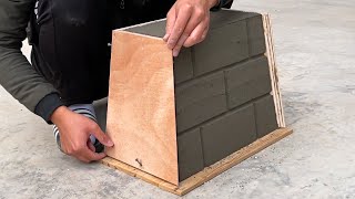 Beautiful flower pot ideas from WOOD and cement molds