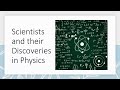 Famous Discoveries in Physics