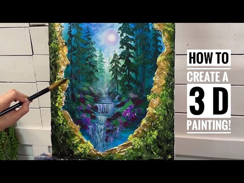 How To Create A 3 D PAINTING!!