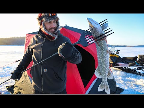 Hunting Pike in the Frozen North | Two Nights at a Remote Public Use Cabin