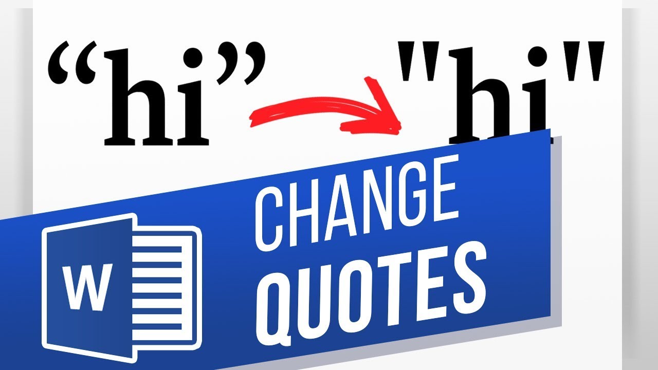 Replace Smart Curly Quotes to Straight Quotes in Word