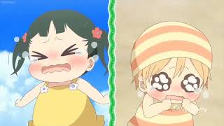 School babysitter | cute moment | twin brother are always together but one of them fell ill