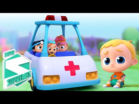 Ambulansın Üzerindeki Tekerlekler ve Daha Cizgi film Videos Bebekler Için