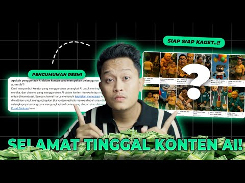 Bikin Kaget! Pengumuman YT RESMI 15 JULI Aturan Konten AI! Cara Dapat Uang dari Youtube 2025 Terbaru