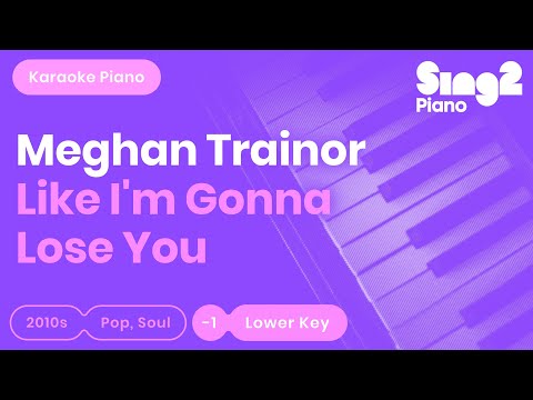 Like I’m Gonna Lose You (Lower Key – Piano karaoke demo)