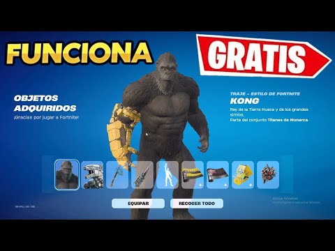 ✅ COMO CONSEGUIR Lote De MECHAGODZILLA y KONG GRATIS EN FORTNITE / CAPITULO 6 TEMPORADA 1