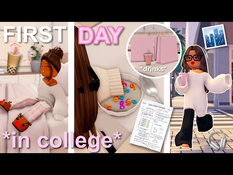 MY FIRST DAY OF COLLEGE! **PRODUCTIVE ROUTINE** | *VOICED* Berry Avenue Roleplay