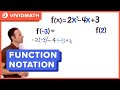 Function Notation and Evaluations