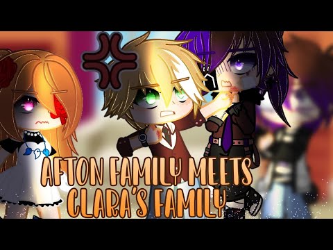 Afton Family meets CLaRa's family(Mrs Afton)| Fnaf | Gacha Club | Why did this blow up and delete!?