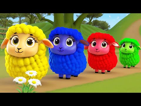 Learn Colors with Sheep, Nursery Rhymes Song for Kids LetsGoMartin