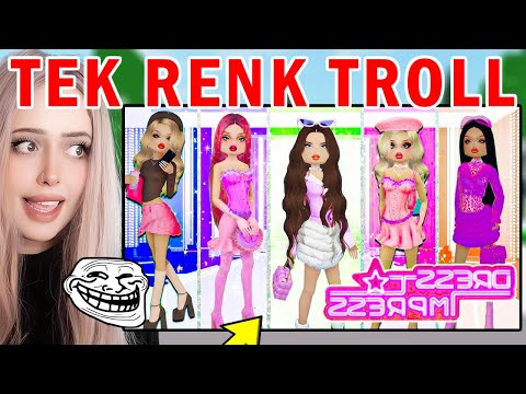 KIZLARI DRESS TO İMPERESS OYUNUNDA TROLLEDİM😂Kavga Çıktı😂(Roblox Brookhaven 🏡Rp)