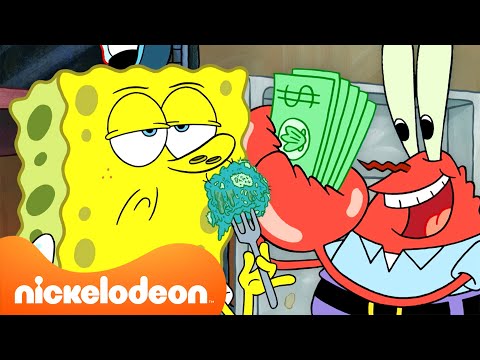 Cada vez que el Crustáceo Cascarudo NO vendió Cangreburguers 😤 | Nickelodeon