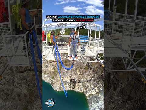 He was STRUGGLING 🤣 #bungeejumping #usa #washingtondc #baltimore #scared #adrenaline