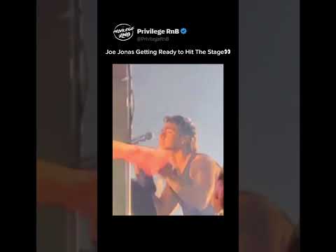 Joe Jonas Getting Ready to Hit The Stage👀