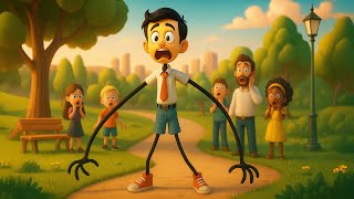 What if we became extremely Stretchy? | #aumsum #kids #cartoon #science