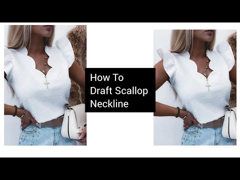 Scallop Neckline Design/ Pattern Making Idea