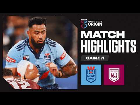 State of Origin 2026 | Blues v Maroons | Match Highlights | Game II