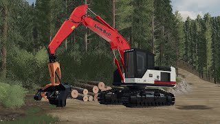 Getting the landing cleaned up! KST#2 #farming #fs22 #linkbelt #gamingvideos #logging #viral