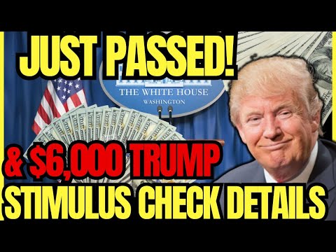 JUST PASSED! Trump's Stimulus Refund Checks for Millions of Americans, Trump Tax Cuts Medicaid SNAP