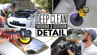 Complete Disaster Full Interior & Exterior Car Detailing Transformation! DEEP CLEANING A 350Z
