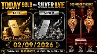 இன்றைய தங்கம் விலை. இன்றைய வெள்ளி விலை. TODAY GOLD AND SILVER RATE 02/09/2026 |  @goldguru24
