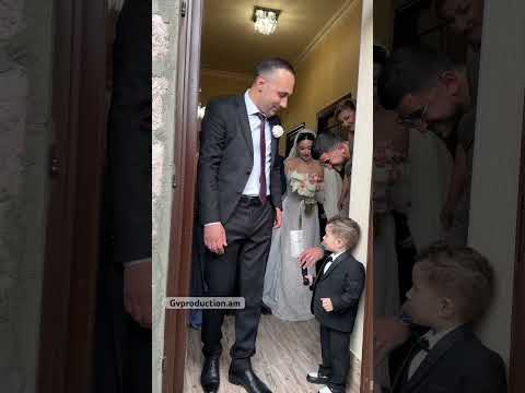 Հրաշք փոքրիկը 😍 Armenian wedding tradition #wedding #bride #traditional #shorts