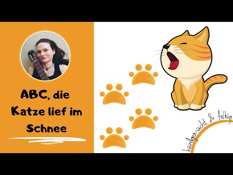 {ABC, die Katze lief im Schnee} mit Untertiteln