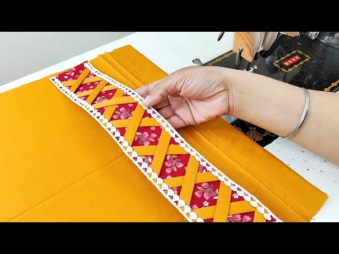 Fabric Patti और Pintucks के साथ बनाएं Palazzo Pant का सबसे Stylish डिज़ाइन | Reet Designs