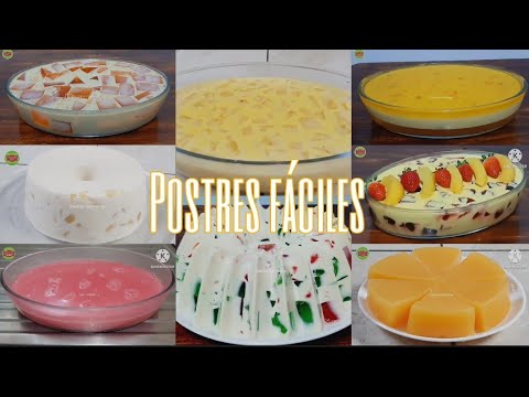 8 POSTRES FÁCILES 2024 /Cocina con Jenny