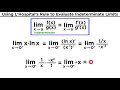 Evaluating Limits and L'Hospital's Rule