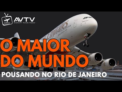 O RETORNO DO GIGANTE! A380 no Galeão!
