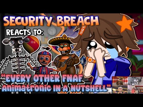 Security Breach Reacts To: Every Other FNAF Animatronic In A Nutshell || FNaF || Gacha