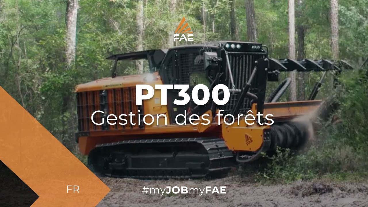 FAE PT300: L'automoteur sur chenilles polyvalent pour tous les travaux forestiers