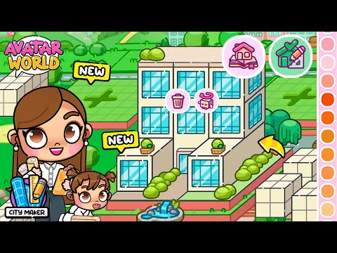 Juego a CITY MAKER por PRIMERA VEZ 🏡 Guia Completa para Crear tu Ciudad en Avatar World 🩷