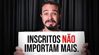 Eu só queria ter ouvido isso antes de começar meu canal