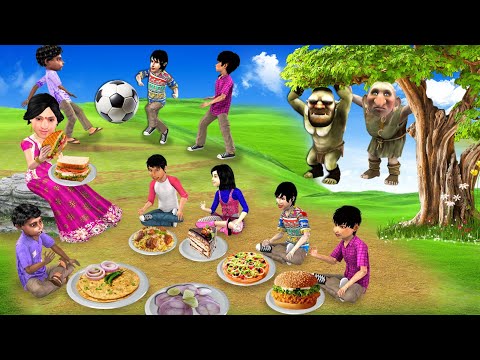 Gareeb Ka School Picnic Roti Pyaaz Chicken Curry Pizza Burger Hindi Kahaniya Hindi Moral Stories