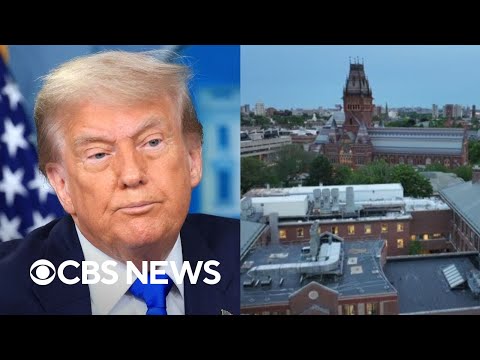 YouTube video thumbnail: Trump Administration Warns Harvard may Risk Losing its Accreditation