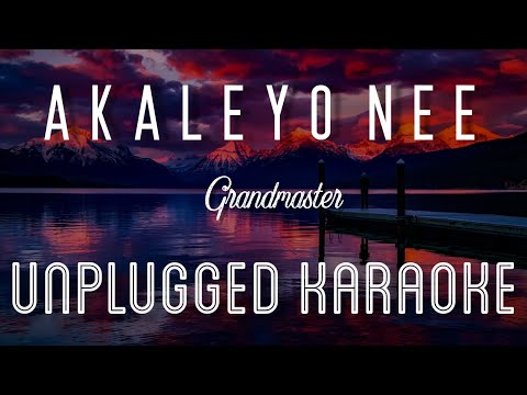 Akaleyo Nee – Grandmaster | Karaoke with Lyrics | unplugged | Mohanlal | Deepak Dev | Sebin Xavier