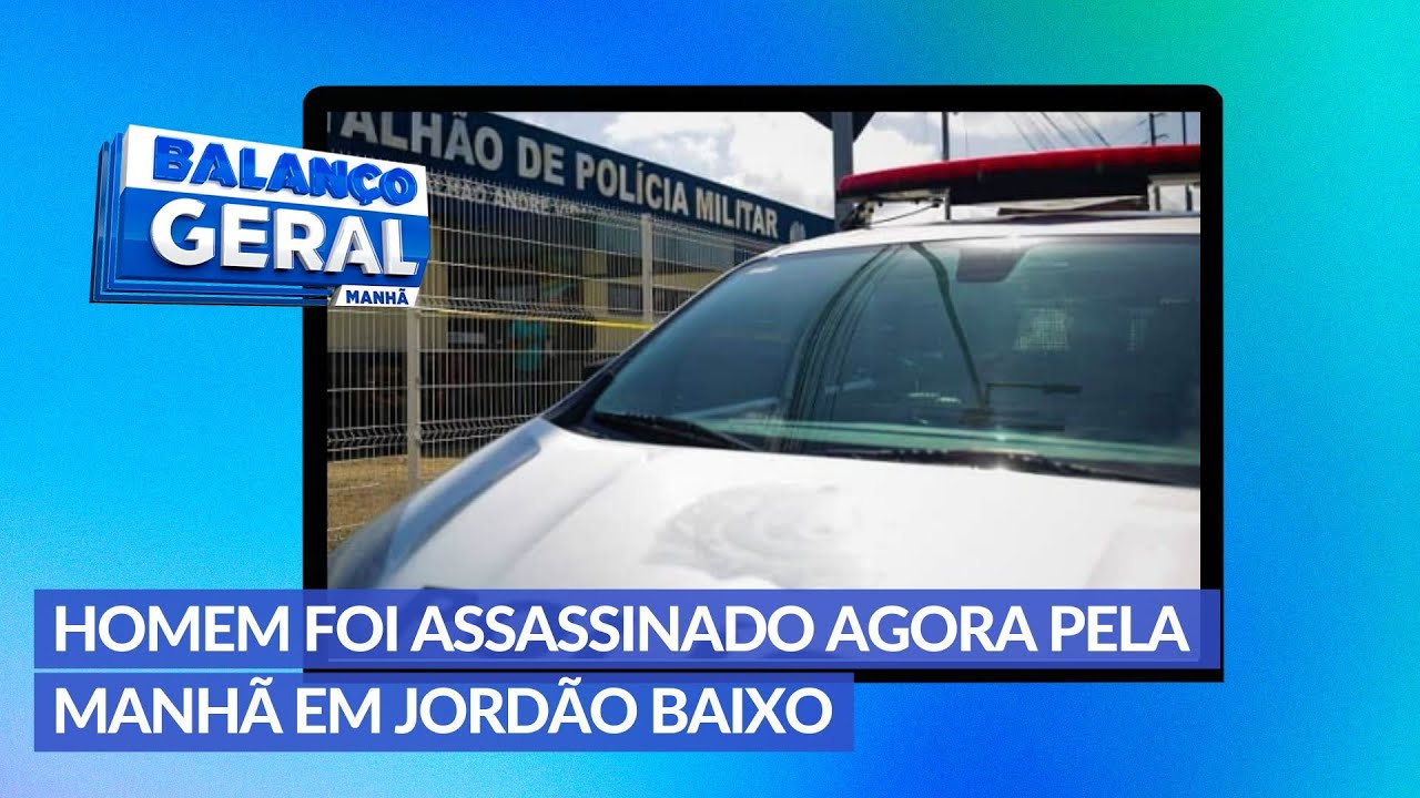 Um homem foi assassinado na manh&atilde; de hoje no bairro do Jord&atilde;o Baixo