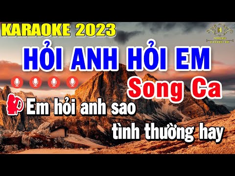 Hỏi Anh Hỏi Em Karaoke Song Ca Nhạc Sống | Style Rumba Pro TH 1 | Trọng Hiếu