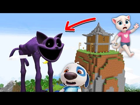 SURVIVING FROM CATNAP SHIN CATNAP 😱😱 in Minecraft | Minecraft Horror |