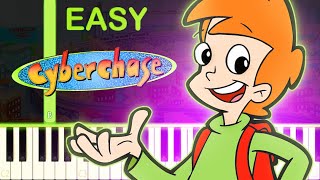 CYBERCHASE THEME - EASY Piano Tutorial