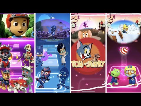 Paw Patrol 🆚 Pj Masks 🆚 Tom and Jerry 🆚 Pororo | Tiles Hop Game