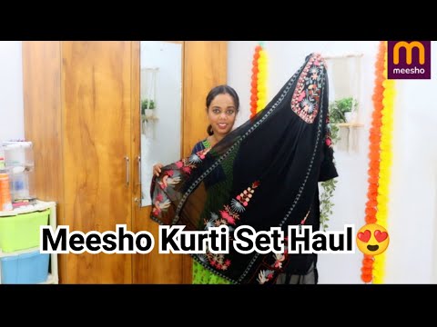 Meesho Viral Kurti Set Haul || Trending Kurti Set || Meesho Haul Malayalam