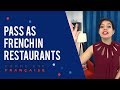 Essential French Restaurant Phrases