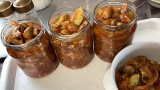 Салат КАБАЧКИ З ПЕЧЕРИЦЯМИ на зиму. 