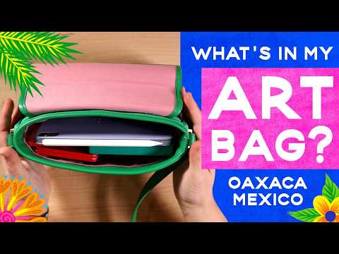 Packing My Art Supplies for Oaxaca, Mexico | What’s in My Bag for Digital & Analog Art