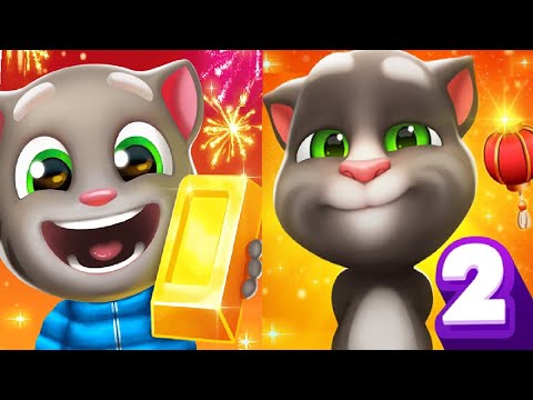 My Talking Tom 2 New Update 2025 VS Talking Tom Gold Run Chinese Version ANDROID GAMEPLAY HD